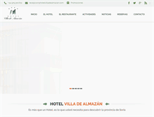 Tablet Screenshot of hotelvilladealmazan.es